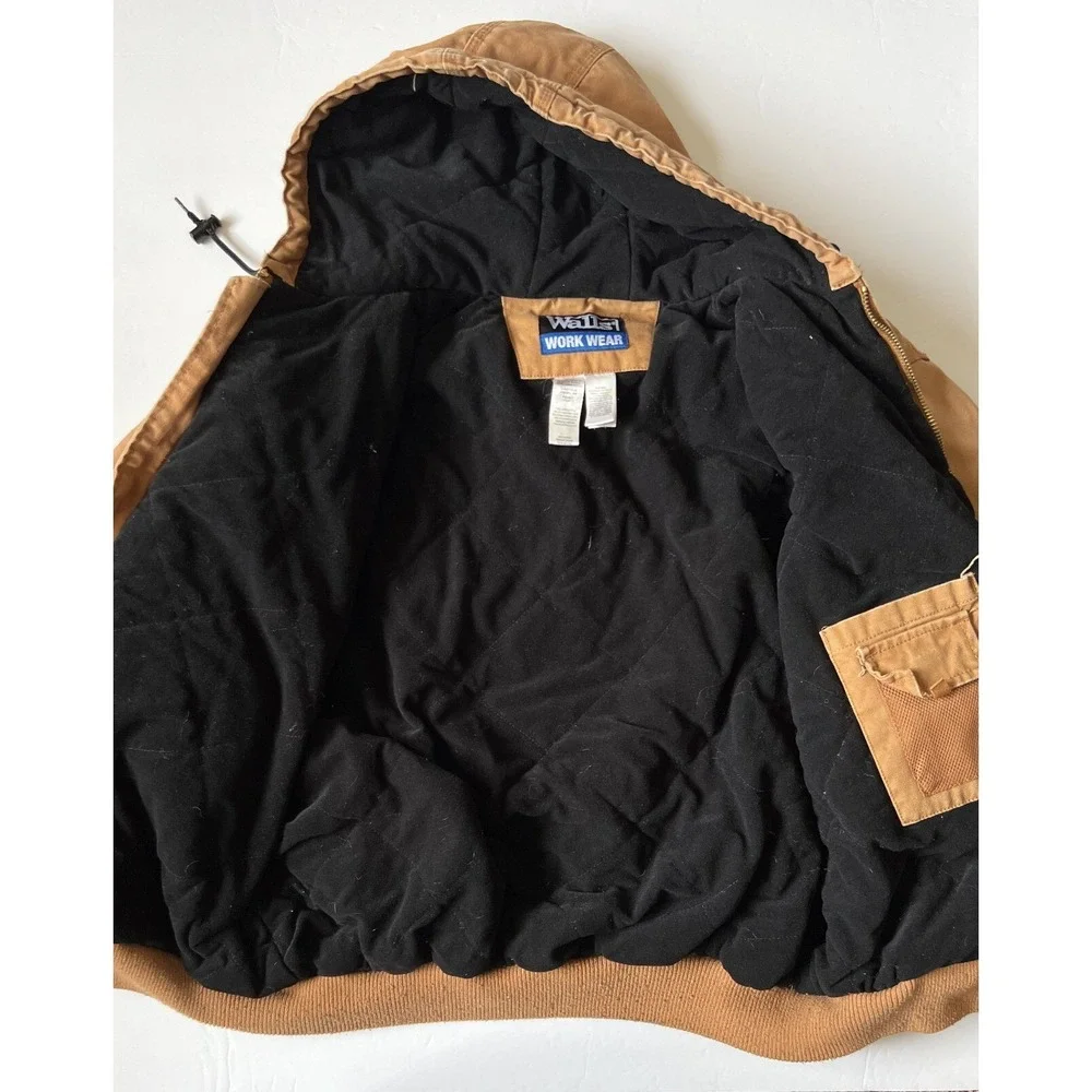 WALLS - Men's Heavyweight Duck Canvas Insulated Hooded Work Jacket- XX-Large 2XL